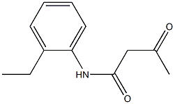 N-(2-Ethylphenyl)acetoacetamide 구조식 이미지
