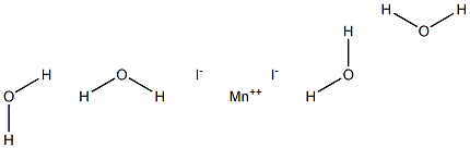 Manganese(II) diiodide tetrahydrate 구조식 이미지