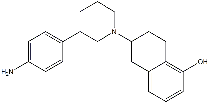 6-[N-[2-(4-Aminophenyl)ethyl]-N-propylamino]-5,6,7,8-tetrahydronaphthalen-1-ol Structure