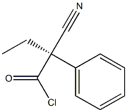 [R,(-)]-2-Cyano-2-phenylbutyric acid chloride 구조식 이미지