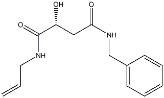 [R,(+)]-N-Allyl-N'-benzyl-2-hydroxysuccinamide Structure