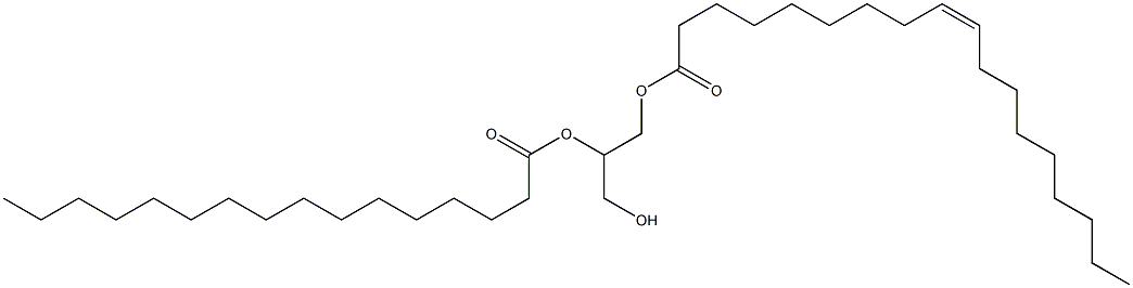 Glycerol 1-oleate 2-palmitate Structure