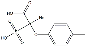 2-Sodiosulfo-4-methylphenoxyacetic acid 구조식 이미지