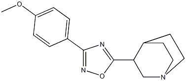 5-(1-Azabicyclo[2.2.2]octan-3-yl)-3-(4-methoxyphenyl)-1,2,4-oxadiazole Structure