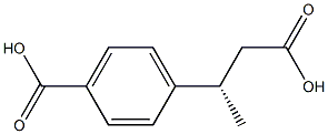 [S,(+)]-3-(p-Carboxyphenyl)butyric acid Structure