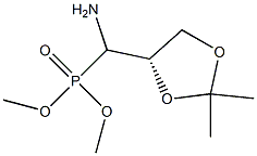 [(S)-(2,2-Dimethyl-1,3-dioxolan-4-yl)(amino)methyl]phosphonic acid dimethyl ester 구조식 이미지