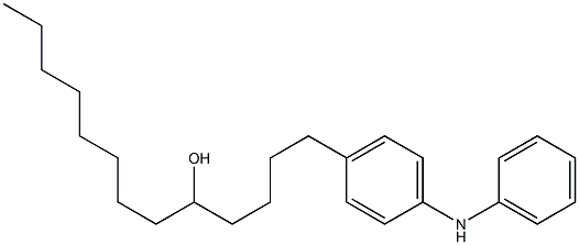 4-(5-Hydroxytridecyl)phenylphenylamine 구조식 이미지