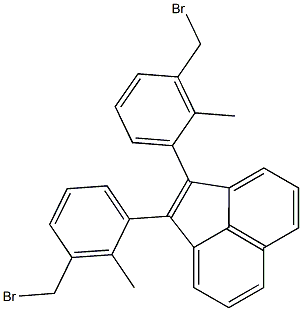 1,2-Bis(2-methyl-3-bromomethylphenyl)acenaphthylene Structure