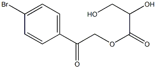 (-)-D-Glyceric acid p-bromophenacyl ester 구조식 이미지