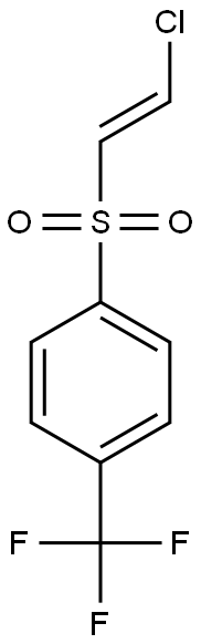 [(E)-2-Chloroethenyl](4-trifluoromethylphenyl) sulfone 구조식 이미지