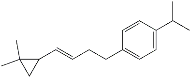 1-(2,2-Dimethylcyclopropyl)-4-(4-isopropylphenyl)-1-butene Structure