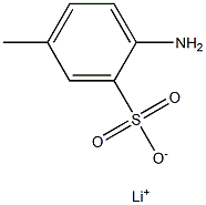 2-Amino-5-methylbenzenesulfonic acid lithium salt Structure