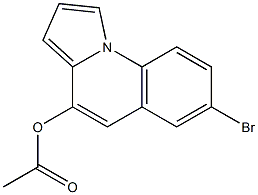 Acetic acid 7-bromopyrrolo[1,2-a]quinolin-4-yl ester Structure