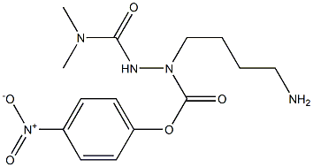 N2-(Dimethylcarbamoyl)-2-azalysine p-nitrophenyl ester 구조식 이미지