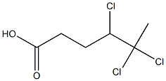 4,5,5-Trichlorohexanoic acid 구조식 이미지