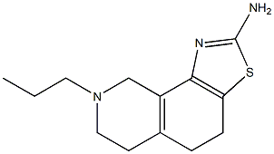 2-Amino-4,5,6,7,8,9-hexahydro-8-propylthiazolo[5,4-h]isoquinoline Structure