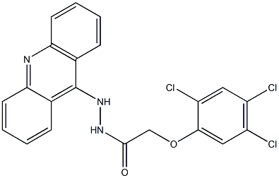 N'-(Acridin-9-yl)-2-(2,4,5-trichlorophenoxy)acetohydrazide 구조식 이미지