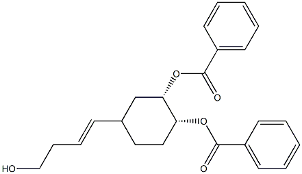 (E)-4-[(3S,4R)-3,4-Bis(benzoyloxy)cyclohexyl]-3-buten-1-ol 구조식 이미지