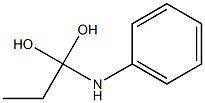 N-(1,1-Dihydroxypropyl)aniline 구조식 이미지
