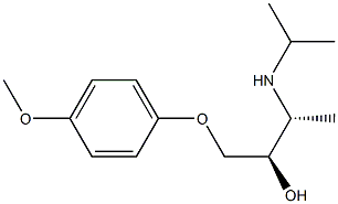 (2R,3R)-1-(4-Methoxyphenoxy)-3-isopropylamino-2-butanol 구조식 이미지