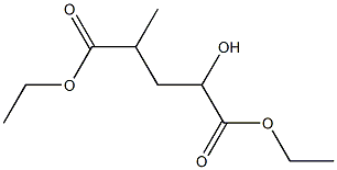 2-Hydroxy-4-methylglutaric acid diethyl ester 구조식 이미지