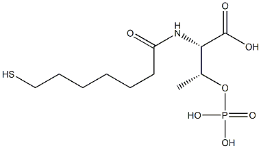 O-Phosphono-N-(7-mercaptoheptanoyl)threonine 구조식 이미지