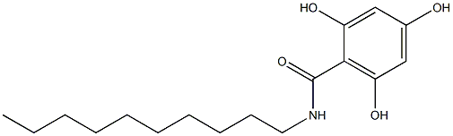 2,4,6-Trihydroxy-N-decylbenzamide Structure