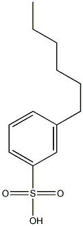 3-Hexylbenzenesulfonic acid Structure