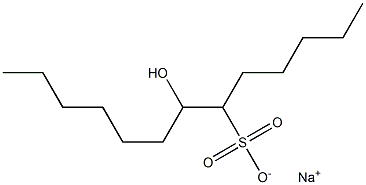 7-Hydroxytridecane-6-sulfonic acid sodium salt Structure