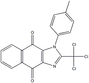 1-(4-Methylphenyl)-2-trichloromethyl-1H-naphth[2,3-d]imidazole-4,9-dione Structure