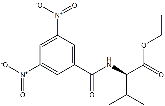 (2R)-2-[(3,5-Dinitrobenzoyl)amino]-3-methylbutanoic acid ethyl ester 구조식 이미지