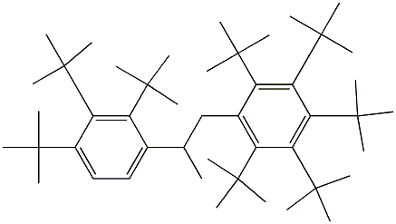 1-(Penta-tert-butylphenyl)-2-(2,3,4-tri-tert-butylphenyl)propane 구조식 이미지