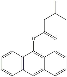 3-Methylbutanoic acid (anthracen-9-yl) ester Structure