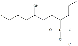 7-Hydroxyundecane-4-sulfonic acid potassium salt 구조식 이미지