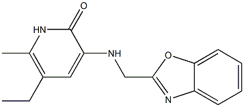 5-Ethyl-6-methyl-3-[[(benzoxazol-2-yl)methyl]amino]pyridin-2(1H)-one 구조식 이미지