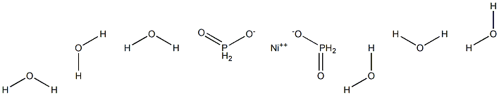 Nickel bisphosphinate hexahydrate 구조식 이미지