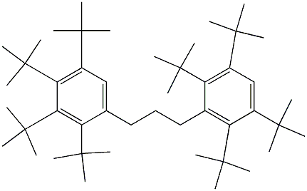 1-(2,3,4,5-Tetra-tert-butylphenyl)-3-(2,3,5,6-tetra-tert-butylphenyl)propane Structure