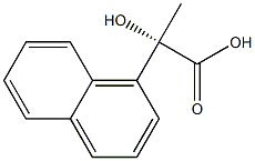 [S,(+)]-2-(1-Naphtyl)-2-hydroxypropionic acid Structure