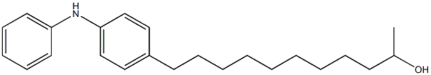 4-(10-Hydroxyundecyl)phenylphenylamine Structure