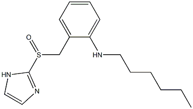 N-Hexyl-2-[(1H-imidazol-2-yl)sulfinylmethyl]aniline 구조식 이미지