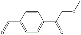 4-(Methoxyacetyl)benzaldehyde 구조식 이미지