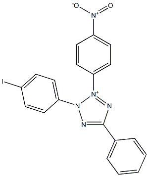 2-(p-Iodophenyl)-3-(p-nitrophenyl)-5-phenyl-2H-tetrazol-3-ium Structure