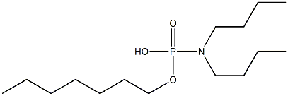 N,N-Di(butyl)amidophosphoric acid hydrogen heptyl ester Structure