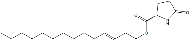 (S)-5-Oxopyrrolidine-2-carboxylic acid 3-tetradecenyl ester Structure