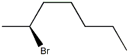 [S,(+)]-2-Bromoheptane 구조식 이미지