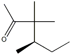 [R,(-)]-3,3,4-Trimethyl-2-hexanone 구조식 이미지