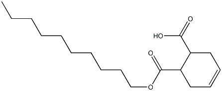 4-Cyclohexene-1,2-dicarboxylic acid hydrogen 1-decyl ester Structure