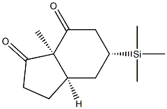 (1S,4R,6R)-1-Methyl-4-trimethylsilylbicyclo[4.3.0]nonane-2,9-dione 구조식 이미지