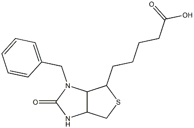 5-(3-Benzyl-2-oxohexahydro-1H-thieno[3,4-d]imidazol-4-yl)valeric acid 구조식 이미지