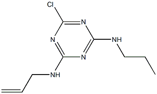 N-Propyl-N'-allyl-6-chloro-1,3,5-triazine-2,4-diamine 구조식 이미지